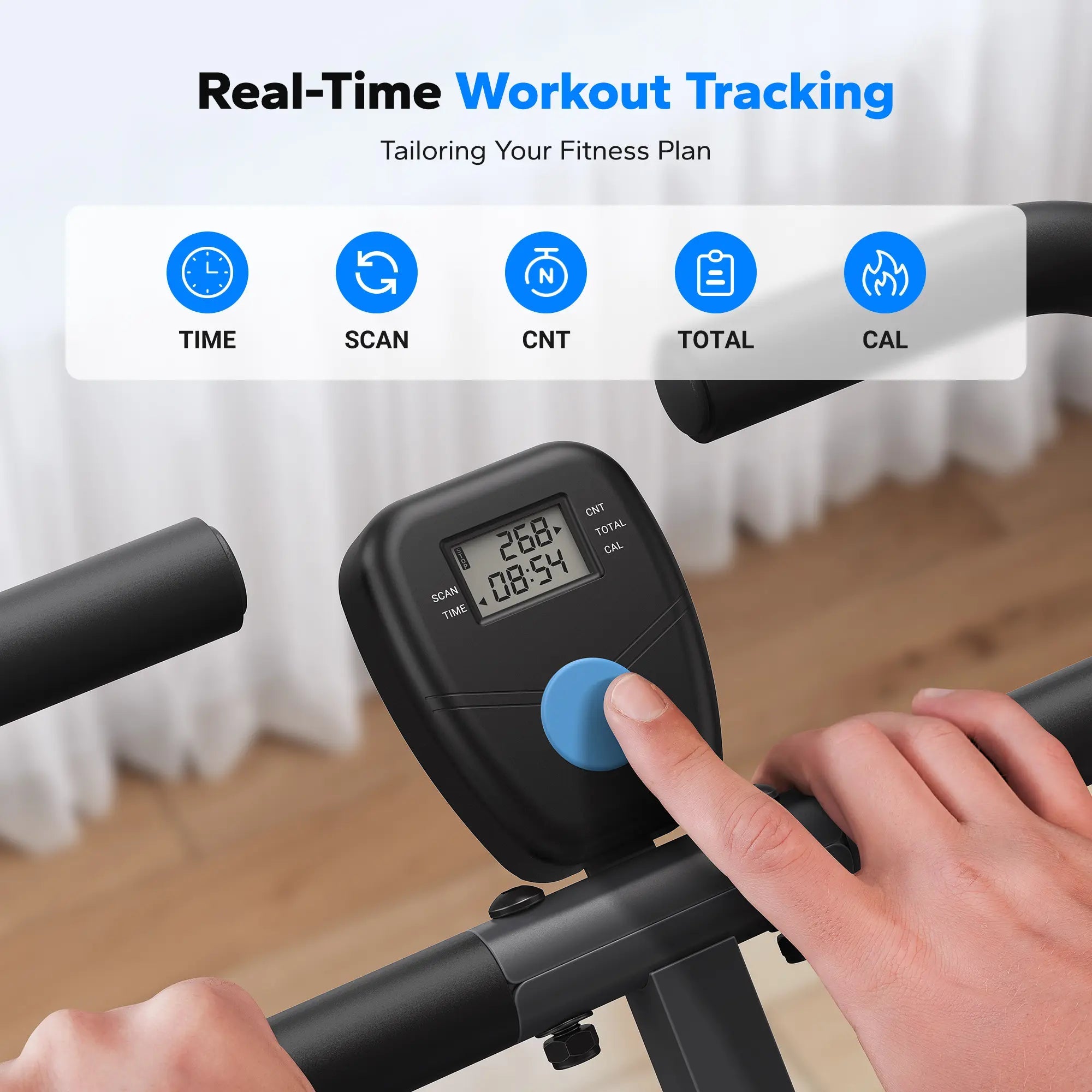 2-in-1 Squat & Rowing Machine with Adjustable Resistance
