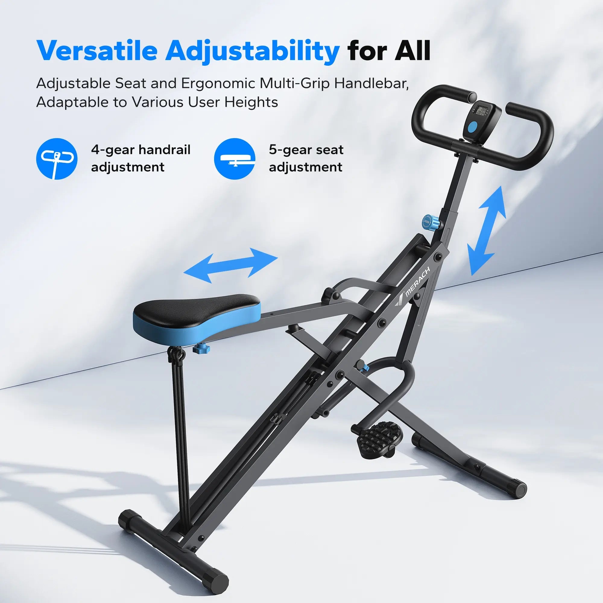 2-in-1 Squat & Rowing Machine with Adjustable Resistance