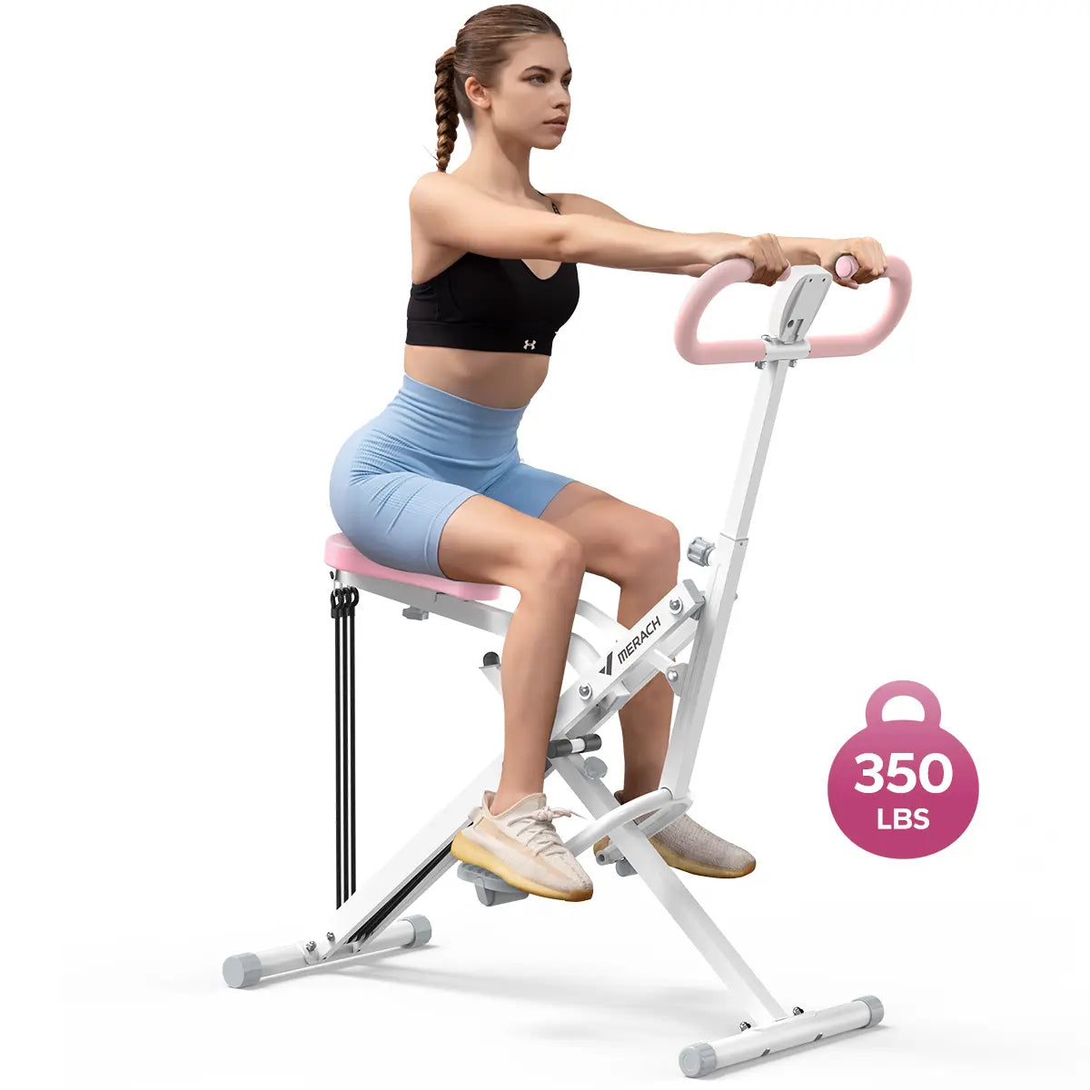 2-in-1 Squat & Rowing Machine with Adjustable Resistance