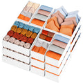 15-Piece Drawers Clothes Organizer - Reinforced Thick Fabric Foldable Storage Box with Divided Compartments, Space-Saving Bedroom Storage Organizer for Women's Clothes, Underwear & Socks
